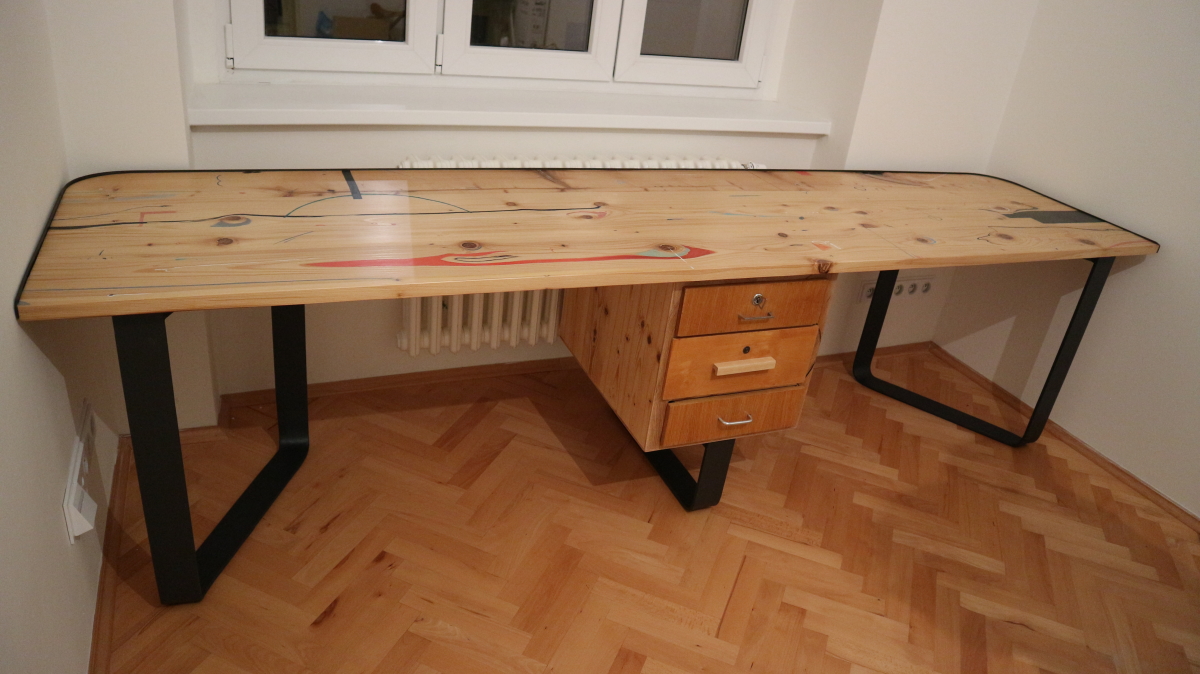 table reclaimed wood woodcock